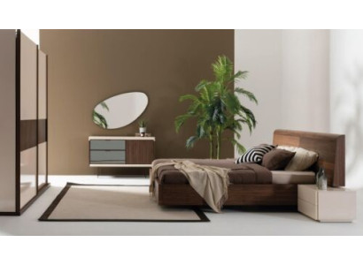 Design Luxus Schlafzimmer Bett 2x Nachttische Kommode Garnitur Betten 8tlg. Set