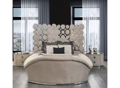 Designerbett Luxus Textilbetten Schlafzimmer Doppelbett 200x200cm Bettrahmen