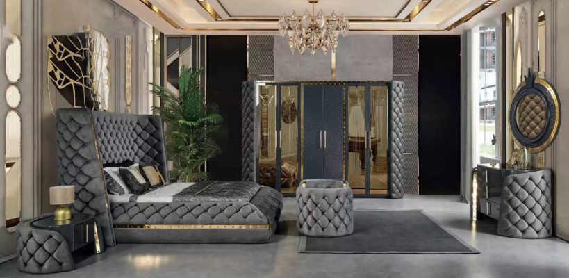 Luxus Schlafzimmer Bett Polster Design Luxus Doppel Hotel Betten Chesterfield